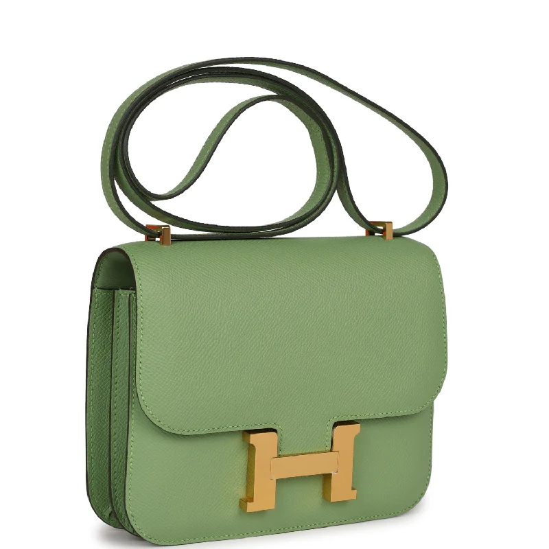 Hermes Constance 18 Vert Criquet Epsom Gold Hardware