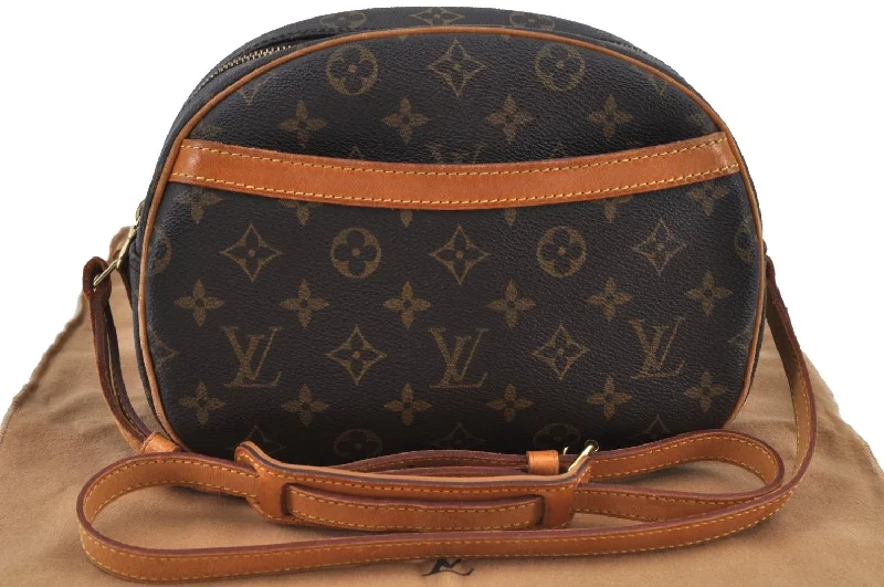 Authentic Louis Vuitton Monogram Blois Shoulder Cross Body Bag M51221 LV K9134