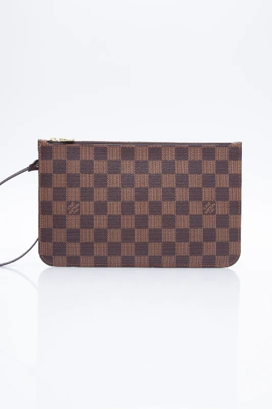 LOUIS VUITTON Damier Ebene Red Wristlet