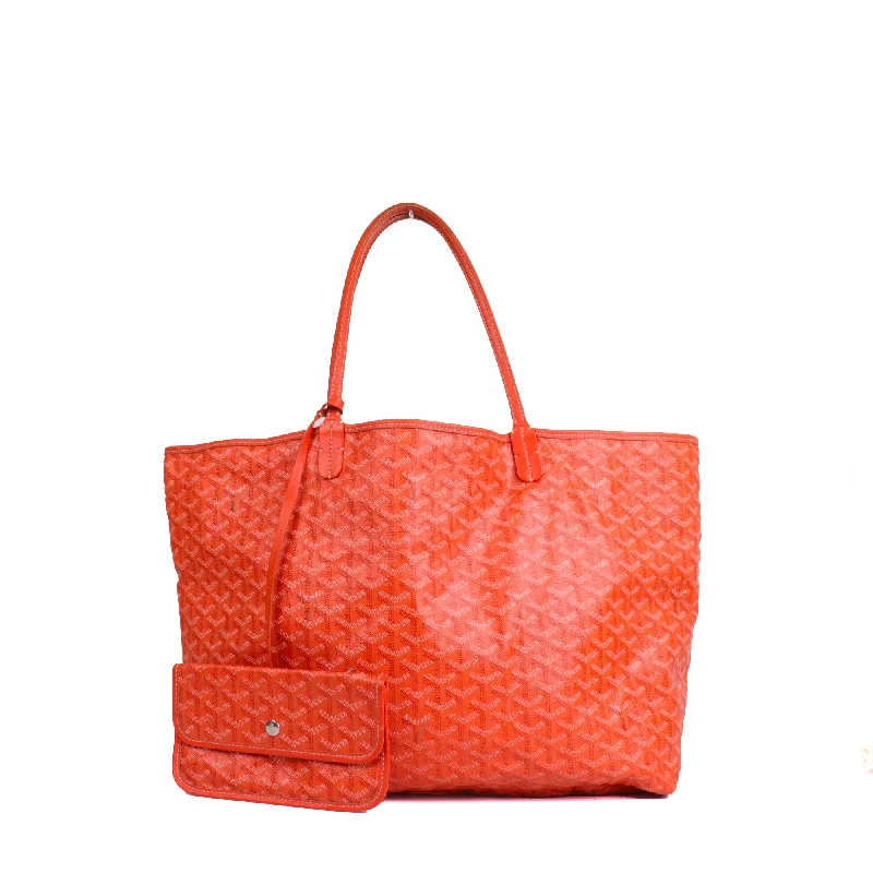 GOYARD - Sac cabas Saint Louis GM Goyard en toile enduite orange