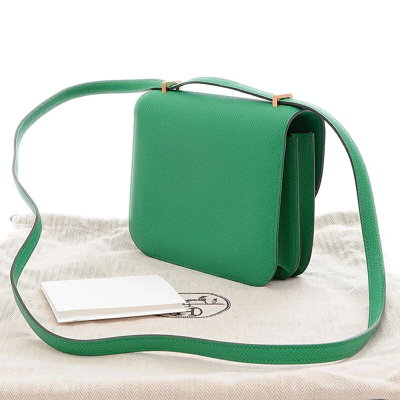 Hermes Constance Mini 18 Epson Veil Jade U Engraved Shoulder Bag