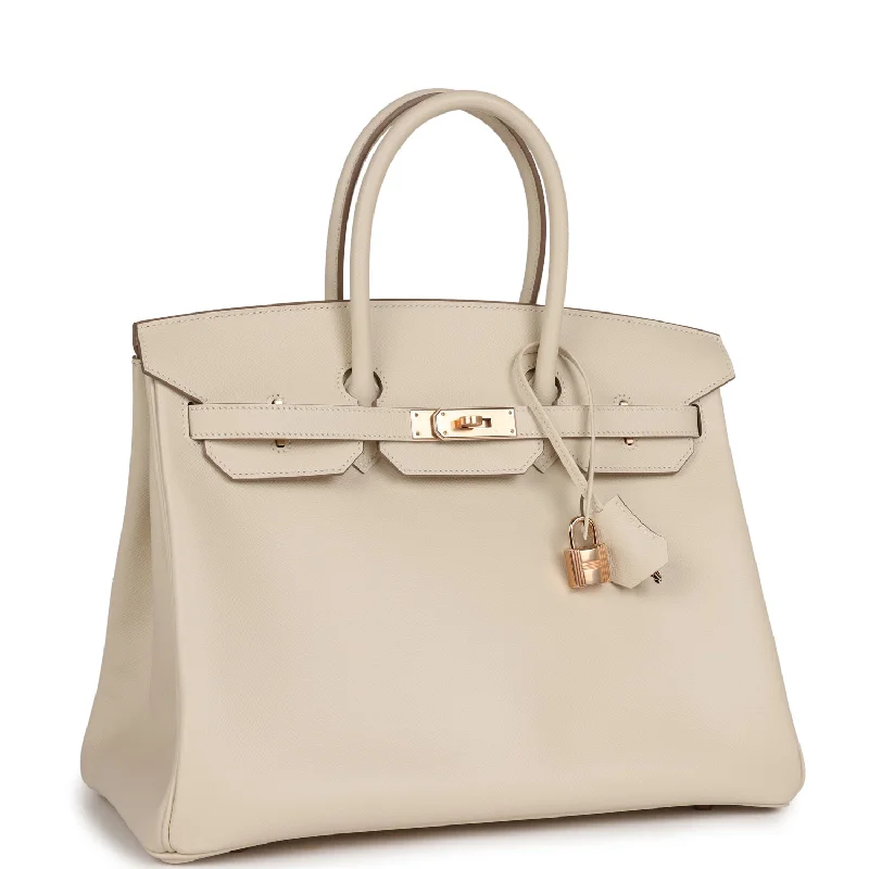 Hermes Birkin 35 Craie Epsom Gold Hardware