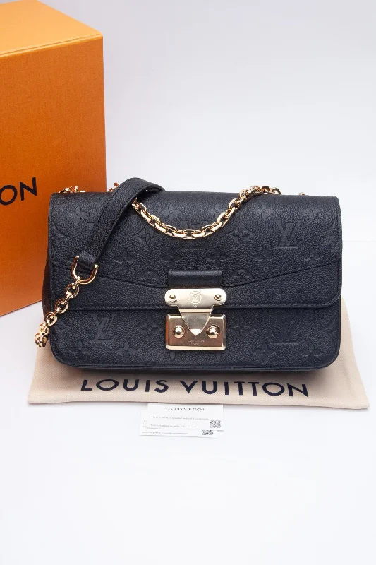 LOUIS VUITTON Marceau Black Monogram Empreinte Leather