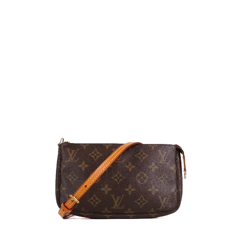 LOUIS VUITTON - Pochette Accessoires Louis Vuitton en toile monogrammée marron