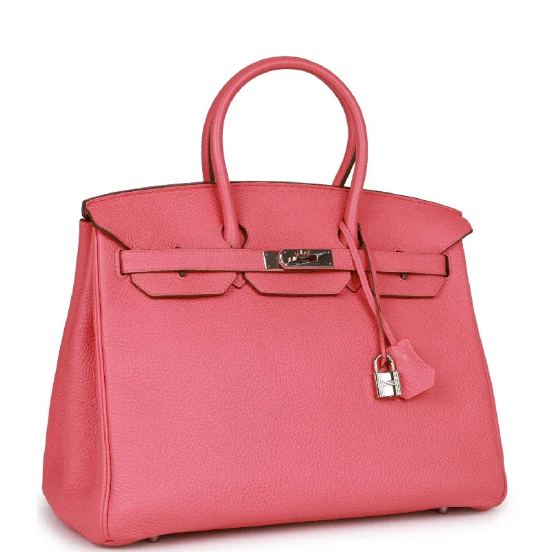 Hermes Birkin 35 Rose Lipstick Togo Palladium Hardware