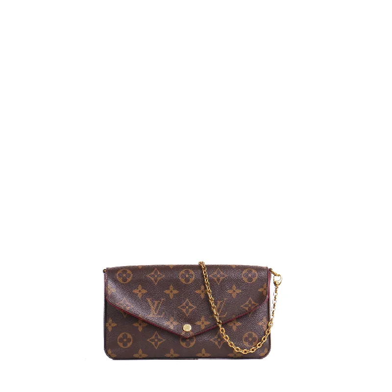 LOUIS VUITTON - Pochette Felicie Louis Vuitton en toile monogrammée