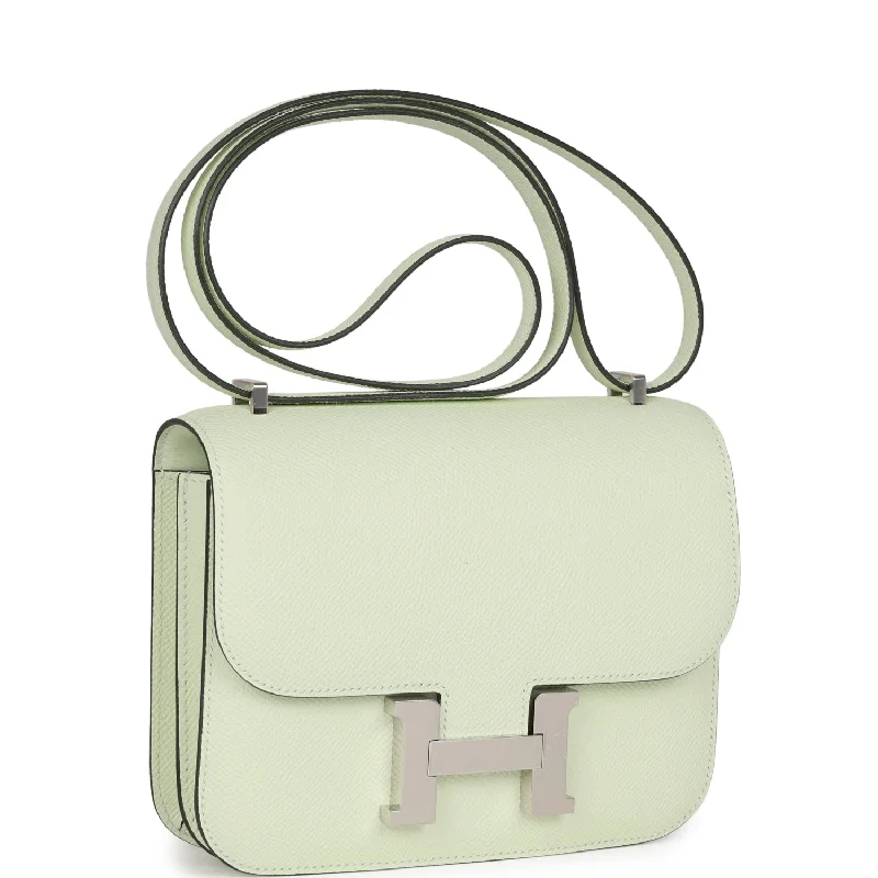 Hermes Constance 1-18 Vert Fizz Epsom Palladium Hardware