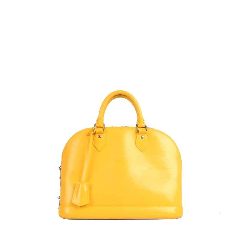 LOUIS VUITTON - Sac à main Alma PM Louis Vuitton en cuir épi jaune