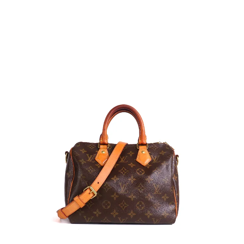 LOUIS VUITTON - Sac à bandoulière Speedy 25 Louis Vuitton en toile monogrammée