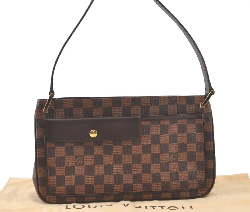 Authentic Louis Vuitton Damier Aubagne Shoulder Hand Bag Purse N51129 LV 3635K