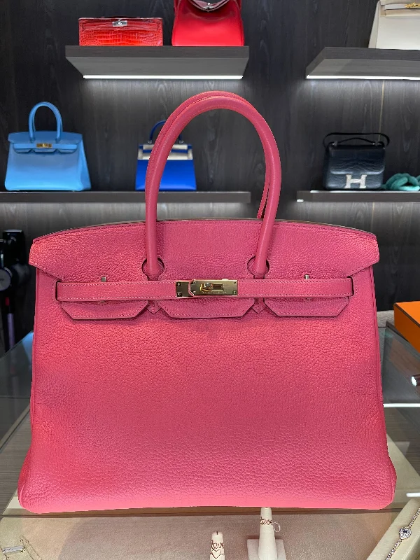 Hermes Birkin 35 Lipstick Togo Gold Hardware