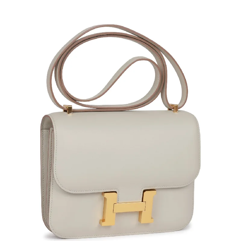 Hermes Constance 18 Gris Perle Swift Gold Hardware