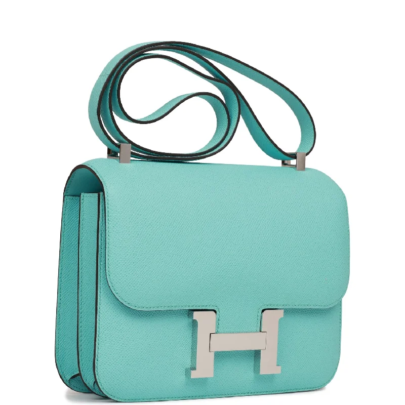 Hermes Constance 24 Bleu Atoll Epsom Palladium Hardware