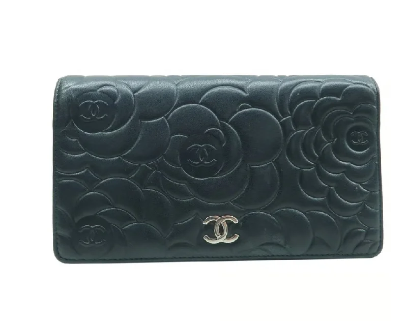 CHANEL Black Leather Wallet