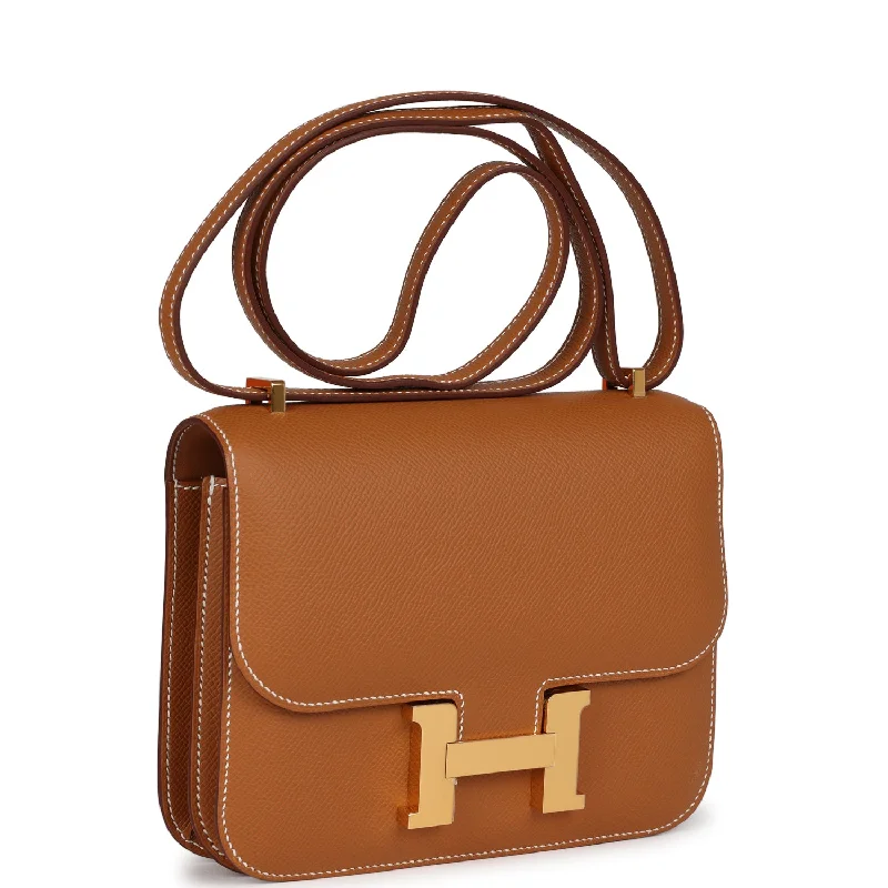 Hermes Constance 1-18 Gold Epsom Gold Hardware