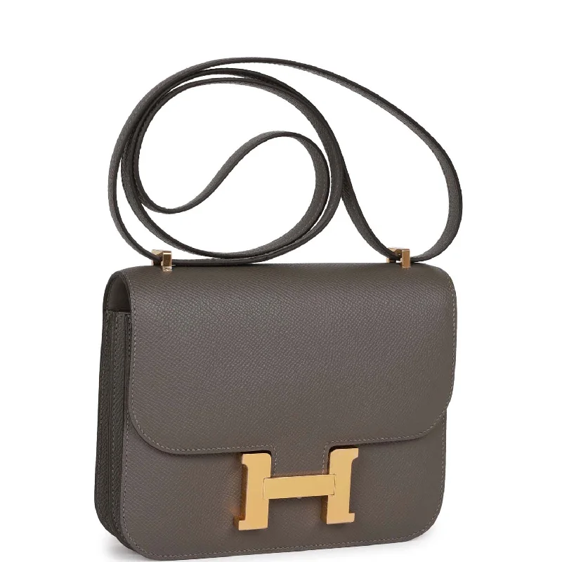 Hermes Constance 18 Gris Meyer Epsom Gold Hardware